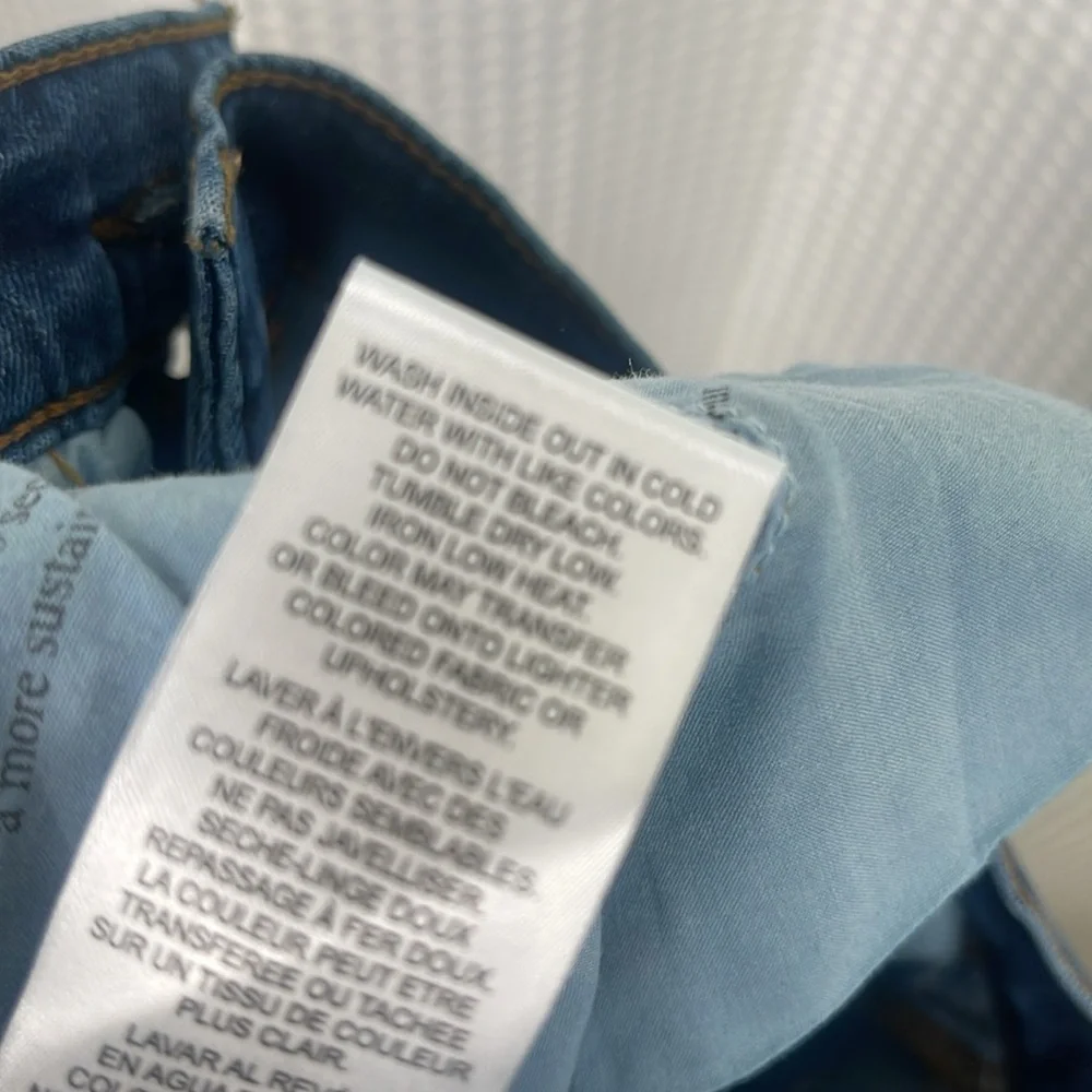 Frame Le High Straight Jeans Dublin Wash Raw Step Hem 5 Pocket Sz 26